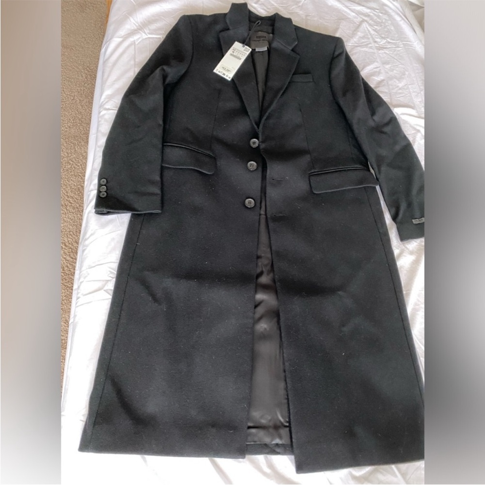 $350 Zara Black Oversized wool blend Coat Jacket STEVEN MEISEL Limited Ed XS NWT - Picture 10 of 13